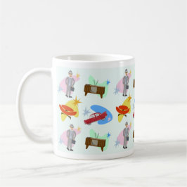 Taza De Café Patrón de dibujos animados divertidos de la vida d