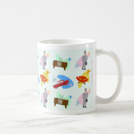 Taza De Café Patrón de dibujos animados divertidos de la vida d