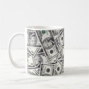 Taza De Café Patrón de dinero de billete de $10
