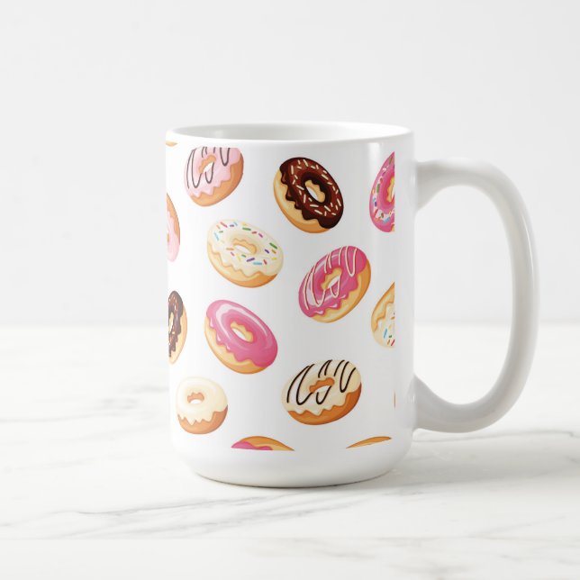 Taza De Café Patrón de donut dulce (Derecha)