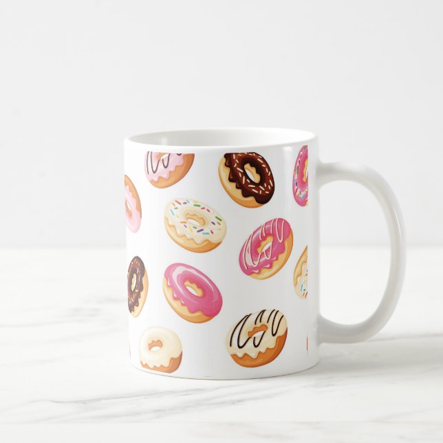 Taza De Café Patrón de donut dulce (Derecha)
