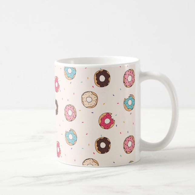 Taza De Café Patrón de donut dulce de azúcar (Derecha)