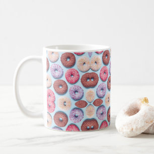 Taza De Café Patrón de Donuts con rociadores