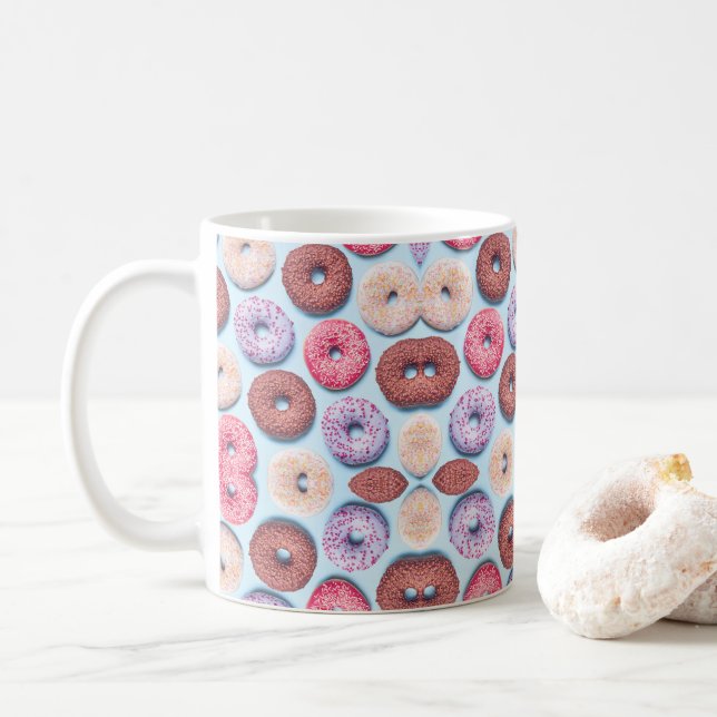 Taza De Café Patrón de Donuts con rociadores (Con donut)