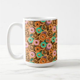 Taza De Café Patrón de Donuts con rociadores