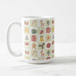 Taza De Café Patrón de edredón de Navidad
