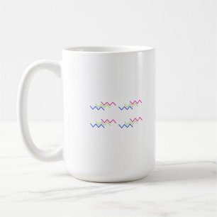 Taza De Café Patrón de energía en zigzag vibrante