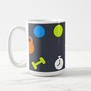 Taza De Café Patrón de equipo de fitness