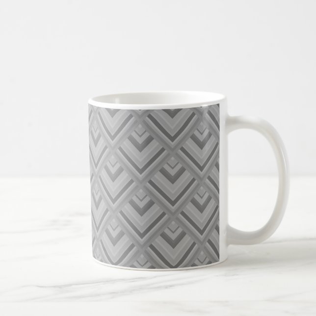 Taza De Café Patrón de escala gris (Derecha)