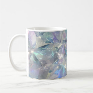 Taza De Café Patrón de espárragos de cristal de cuarzo