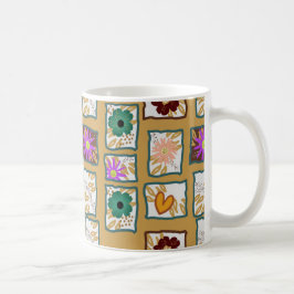 Taza De Café Patrón de estampado de flores