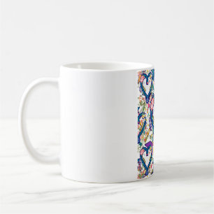 Taza De Café Patrón de estetoscopio de enfermera corazón