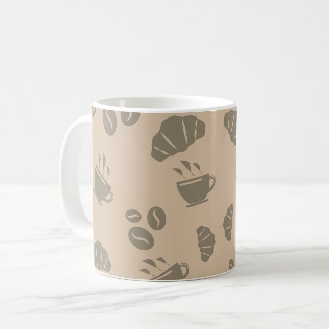 Taza De Café Patrón de estilo de cafetería (Anverso izquierdo)