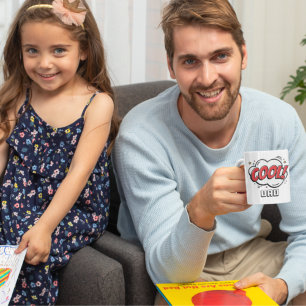 Taza De Café Patrón de estilo de libro de historietas Guay Dad 