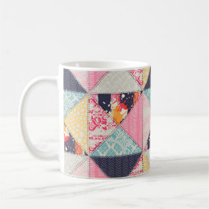 Taza De Café Patrón de estilo de trabajo en mosaico sin inconve
