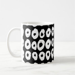 Taza De Café Patrón de estilo hipster con formas tipo rosquero