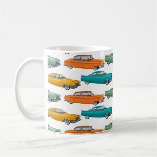 Taza De Café Patrón de estilo Retro Car Fifty