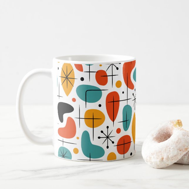 Taza De Café Patrón de Estrella Explosiva de la Era Moderna de  (Con donut)