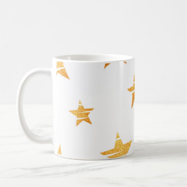 Taza De Café Patrón de estrellas (Izquierda)