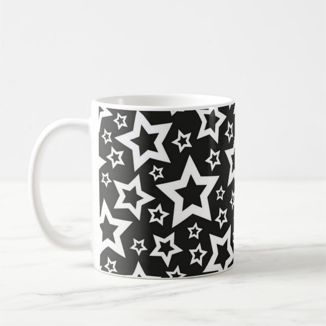 Taza De Café Patrón de estrellas (Izquierda)