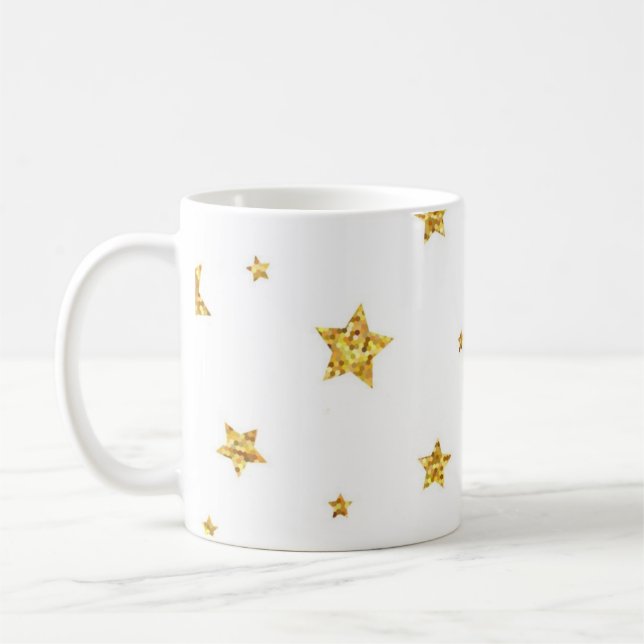 Taza De Café Patrón de estrellas (Izquierda)