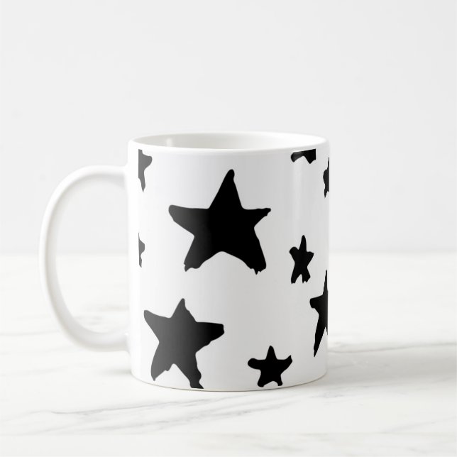 Taza De Café Patrón de estrellas (Izquierda)