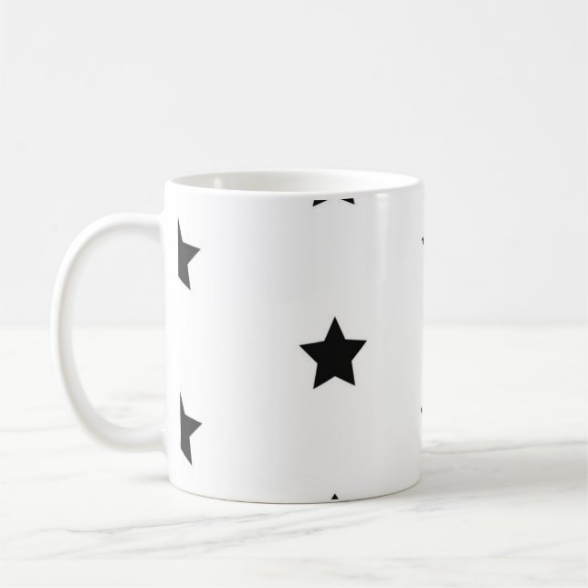 Taza De Café Patrón de estrellas (Izquierda)