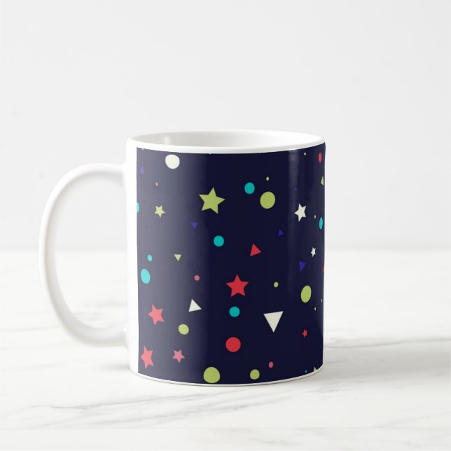 Taza De Café Patrón de estrellas (Izquierda)