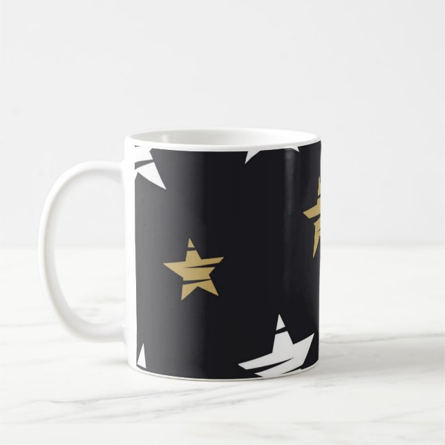 Taza De Café Patrón de estrellas (Izquierda)