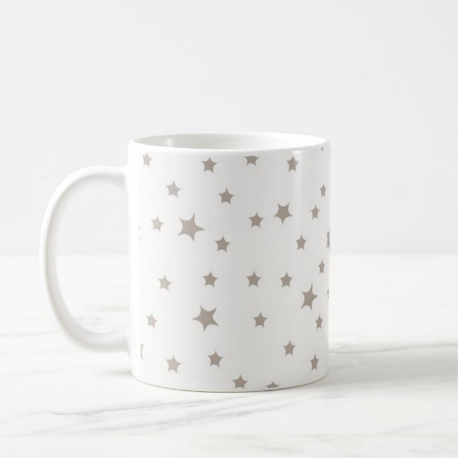 Taza De Café Patrón de estrellas (Izquierda)