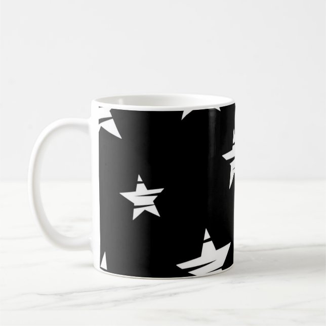 Taza De Café Patrón de estrellas (Izquierda)