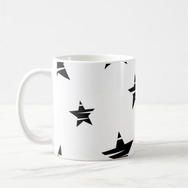 Taza De Café Patrón de estrellas (Izquierda)