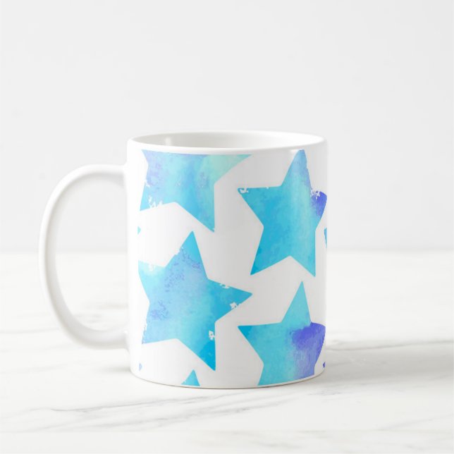 Taza De Café Patrón de estrellas (Izquierda)