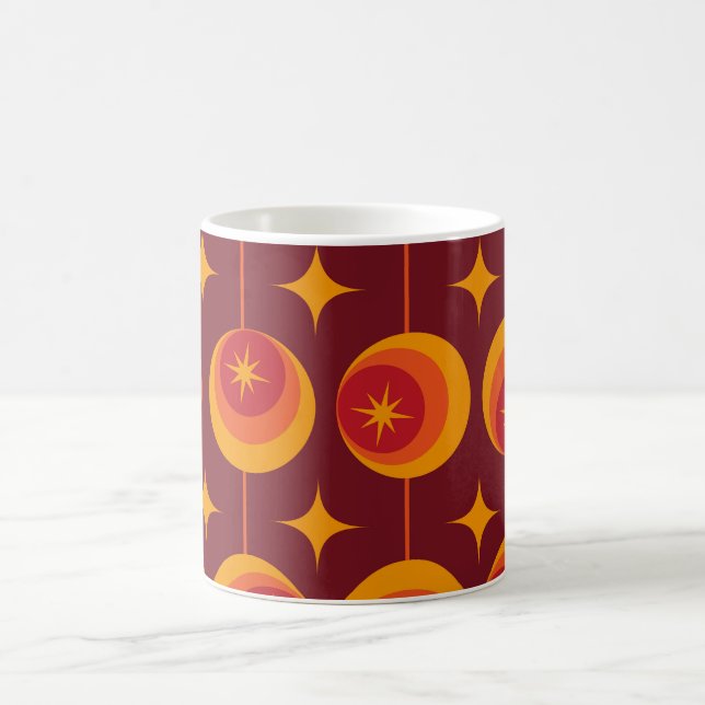 Taza De Café Patrón de explosiones de estrellas de mediados de  (Centro)