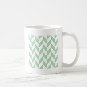 Taza De Café Patrón de faldón verde de impresión