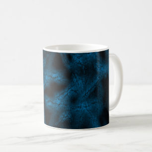 Taza De Café Patrón de fantasía azul