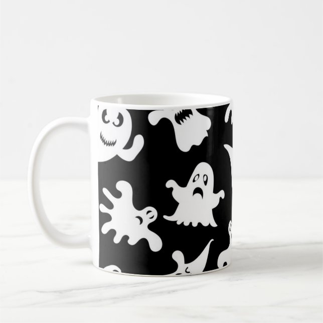 Taza De Café Patrón de fantasma (Izquierda)