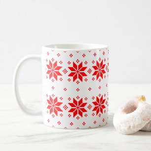 Taza De Café Patrón de Feliz Navidad 5