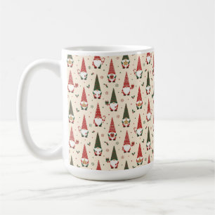 Taza De Café Patrón de fiesta de gnomos de Navidad