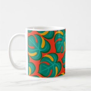 Taza De Café Patrón de Fiesta Tropical