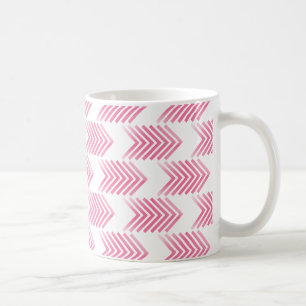 Taza De Café Patrón de flecha tribal rosa