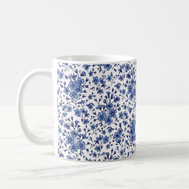 Taza De Café Patrón de flor (Izquierda)