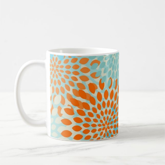 Taza De Café Patrón de flor (Izquierda)