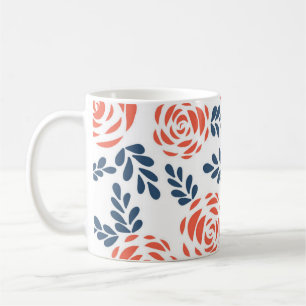 Taza De Café Patrón de flor