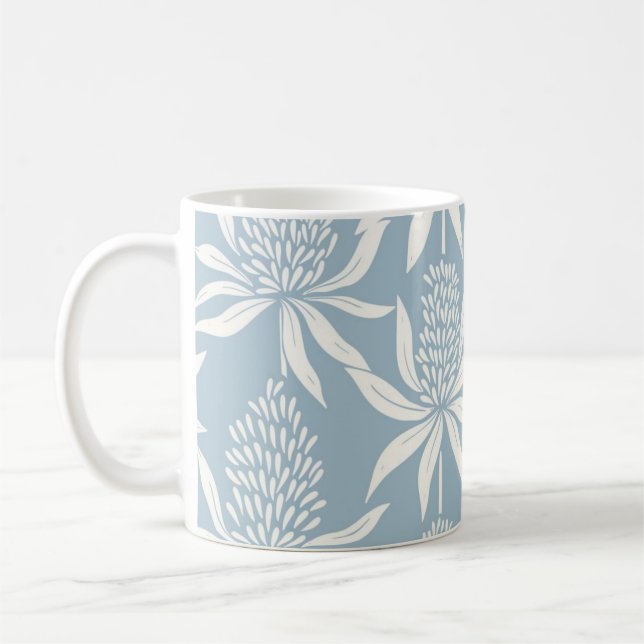 Taza De Café Patrón de flor (Izquierda)