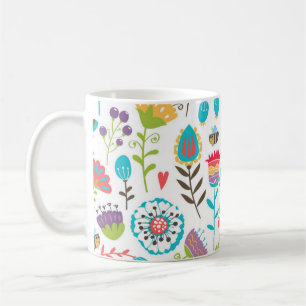Taza De Café Patrón de flor