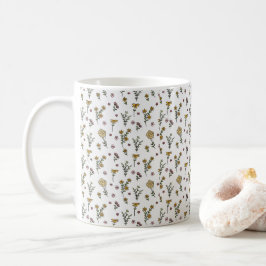 Taza De Café Patrón de flor Primavera Floral Clásico