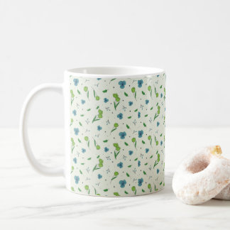Taza De Café Patrón de flor Primavera Floral Clásico