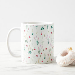 Taza De Café Patrón de flor Primavera Floral Clásico