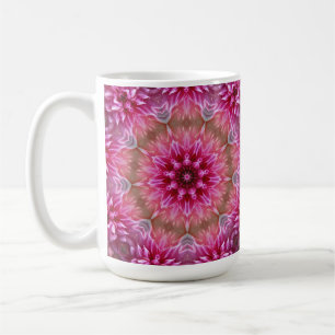 Taza De Café Patrón de Flor Rosa Mandala Geométrico-67545